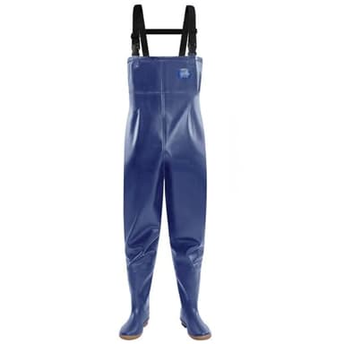 Aikelai Waders Peche Homme Imperméable,Cuissardes De Pêche,Waders Neoprene de 3-Ply,Waders de Peche,Cuissarde Peche Homme (Bleu, EU45)