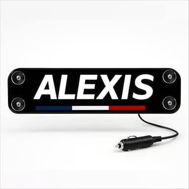 Stick Olivier - Plaque Lumineuse Cabine Camion - Prénom ou Message Personnalisé – Éclairage Puissant LED 5, 12, 24V – Enseigne Néon Personnalisable Pour Décoration Intérieure - Fabrication Française