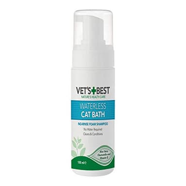 Vet's Best Natural Waterless Cat Bath | Shampooing sec sans eau sans rinçage pour chats, 150 ml