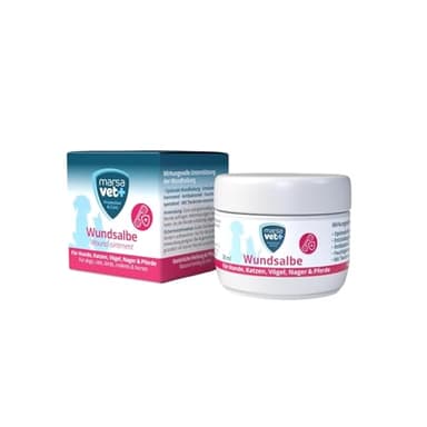 marsavet+ pommade cicatrisante 30 ML, agit Contre Les inflammations cutanées et favorise efficacement la cicatrisation des plaies, pour Les Chiens, Les Chats, Les Oiseaux, Les rongeurs et Les Chevaux