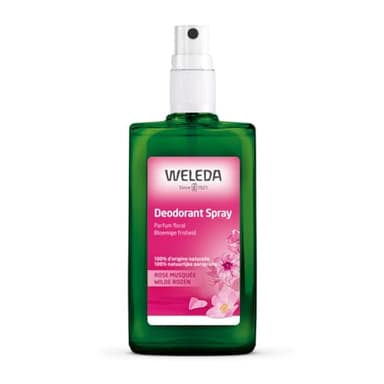 WELEDA - Déodorant Rose efficacité - Formule 100% d'origine naturelle - Protection déodorante efficace - NATRUE* - Bio** - Vegan*** - 100 ml