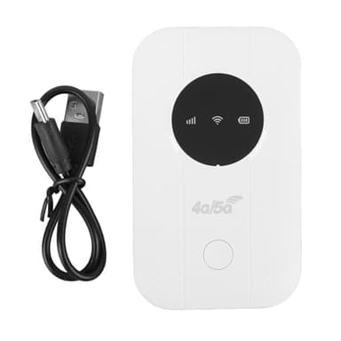 FAUOSWUK Hotspot Mobile, Routeur 4G / 5G de 300 Mbps WiFi Portable, Modem WiFi USB déverrouillé avec Emplacement pour Carte SIM, 2100mAh Router de Longue Durée et Rechargeable pour