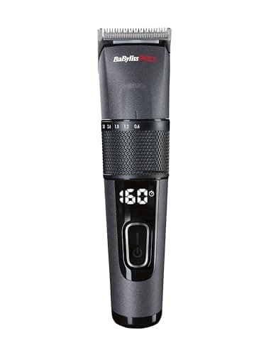 BaByliss PRO FX872E - Tondeuse Professionnelle Digitale sans Fil - Coffret Cut Definer+ Socle de Charge - Malette de Transport - Performance de Coupe Cheveux