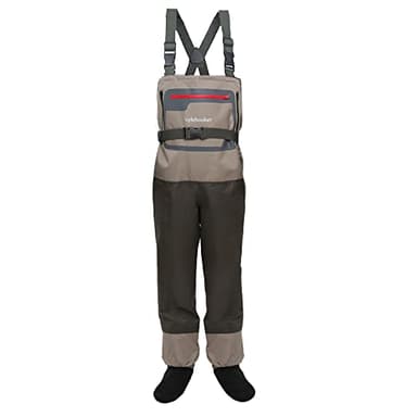 Kylebooker Nouveau Style Hommes Pêche À La Mouche Bas Stockage Poitrine Waders Abordable Respirant Imperméable Chaussants à la Pêche Wader KB004