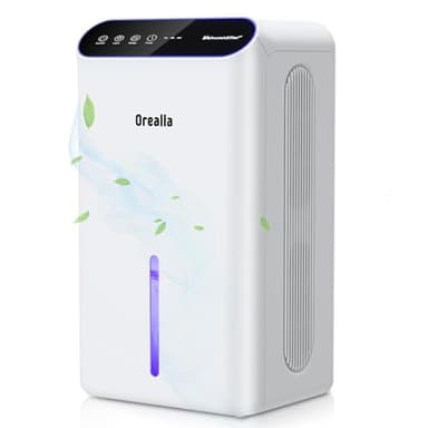 Deshumidificateur d Air 2.5L - Déshumidificateur d'air Electrique pour Maison avec Mode Nuit Silencieux 30 dB Minuterie, Deshumidificateur Anti Moisissure pour Salle de Bain Chambre Cave