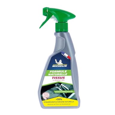 MICHELIN 009168 Nettoyant Détachant Tissus, Moquettes et Sièges, Formule Naturelle, 500 ML