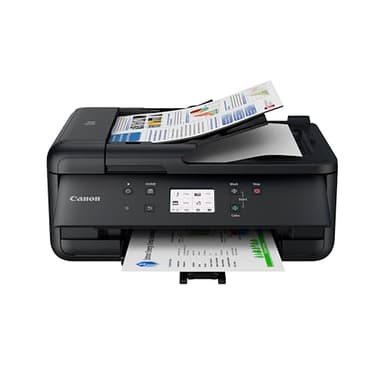 Canon PIXMA TR7650 Imprimante Multifonction A4 WiFi - Imprimante Jet d’Encre Couleur 4 en 1 (Scanner, copieur, imprimante sans Fil, fax, ADF, WiFi, LCD,), Blanc