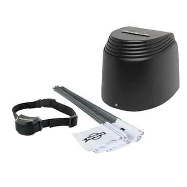 PetSafe, Clôture Anti-Fugue sans Fil compacte Stay & Play avec Collier Rechargeable, écran LCD pour Ajuster Le périmètre Circulaire, jusqu'à 3 000 m², s'utilise pour Tous Vos Animaux,système portatif