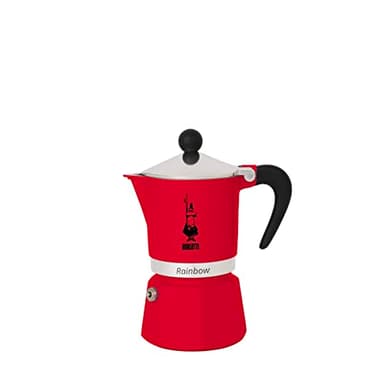 Bialetti 4963 Cafetière Italienne, Aluminium, Rouge, 6 Tasses