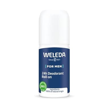 WELEDA - Déodorant roll-on 24H Homme - Formule 100% d'origine naturelle - Protection déodorante efficace pendant 24H - NATRUE* - Vegan*** - 50 ml