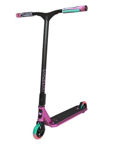 NKD Trottinette de Stunt – RIZZ | Roulements Haute Performance ABEC-9 | Guidon Rotatif à 360° pour Le Freestyle | Alliage d’Aluminium 6061 Durable (Violet)