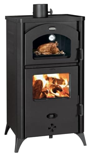 KOMIRO Poêle à bois avec four. Cuisinière de cuisson, puissance de chauffage 14kw.
