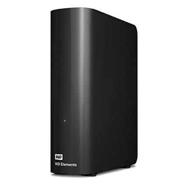 WD Elements Disque dur externe 16 To, HDD de bureau, USB 3.0, Plug-and Play stockage pour les photos, la musique, les vidéos et tout autres fichiers importants, Noir