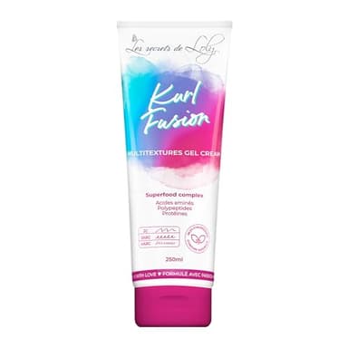 Les Secrets de Loly – Kurl Fusion – Crème gel coiffante sans rinçage Hydratation, nutrition & définition – Cheveux multi-texturés ondulés, bouclés, frisés, crépus – +98% d'origine naturelle – 250 ml