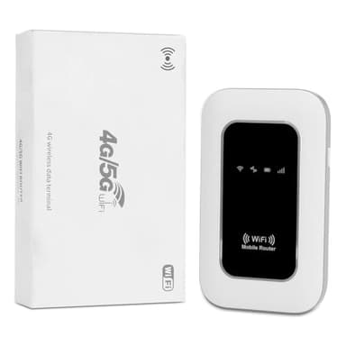 Routeur 5G Portable WiFi 6 avec Slot SIM Déverrouillé – Modem 5G Carte SIM, Internet Mobile Haut Débit 5G/4G+, Jusqu’à 28 Appareils, Idéal Voyage & Télétravail