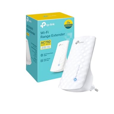 TP-Link Répéteur WiFi(RE190), WiFi Extender AC750 Mbps, Amplificateur Récepteur WiFi, WiFi Booster, jusqu'à 90㎡, Compatible avec toutes les Box Internet
