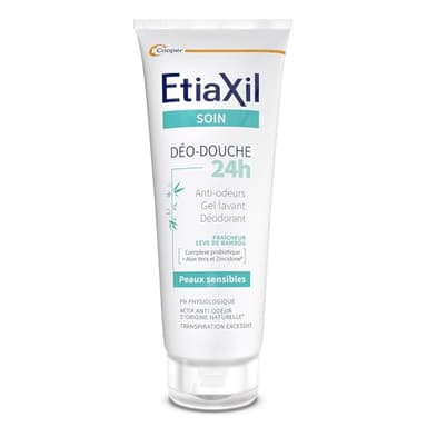 ETIAXIL - Déo-Douche - Gel Douche Transpiration Excessive - Corps - Peaux sensibles - 200 ml