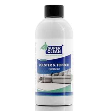 SUPER CLEAN Nettoyant concentré tapis nettoyage en profondeur adapté aux tissus sièges auto canapés contenu 500 ml