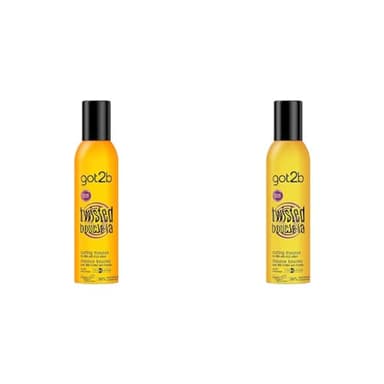 Schwarzkopf - Got2b - Mousse Coiffante Cheveux - Définition des Boucles - Anti-Frisottis - Ondulés à Bouclés - Aérosol 250 ml (Lot de 2)
