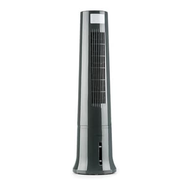 Klarstein Rafraîchisseur d'Air Mobile, Refroidisseur d'Air par Evaporation 4-en-1, Mode Nuit Silencieux, Humidificateur, Ventilateur avec Glacon Efficace, 2,5L, 40W, Débit d'Air de 530m³/h, Noir