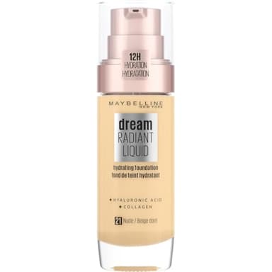 Maybelline New York - Fond de Teint Fluide Perfecteur de Teint - FPS13 - Dream Satin Liquid - Beige Doré (21) - 30 ml