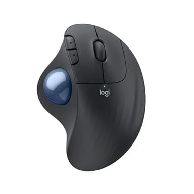 Logitech Ergo M575S Souris trackball sans Fil, Souris Ergonomique sans Fil avec Bluetooth et dongle chiffré, contrôle Confortable par Le Pouce, Suivi précis et Fluide, pour PC/Mac - Graphite