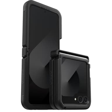 Otterbox Defender XT Coque pour Samsung Galaxy Z Flip7 FE/Z Flip6, Antichoc, Anti-Chute, Robuste, supporte 4 x Plus de Chutes Que la Norme Militaire, pour téléphones Pliables, Noir