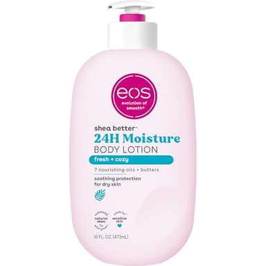 eos lotion pour le corps fraîche et confortable karité meilleure hydratation 24 heures - 16 oz/473 ml