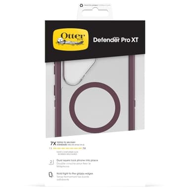 Otterbox Coque Defender Series Pro XT avec Aimants pour Samsung Galaxy S26 Ultra, Antichoc, Anti-Chute, Robuste, supporte 7X Plus de Chutes Que la Norme Militaire, Transparent/Violet