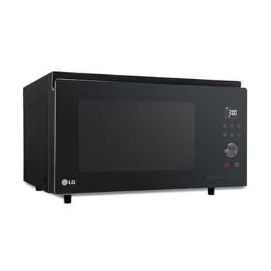 LG MJ3965ACS Four à micro-ondes combiné 4-en-1 en acier inoxydable doté de la technologie Smart Inverter Four à convection maximale de 1850 W Grill de 950 W Micro-ondes de 1100 W Capacité de 39 l Noir