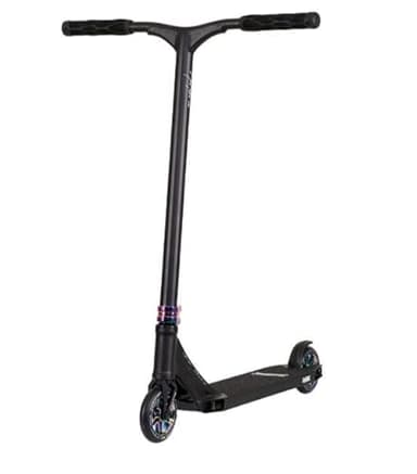 NKD Stunt Scooter - Park | High Performance ABEC-9 Bearings | 360° Handlebar for Freestyle | Durable 6061 Aluminium Alloy (Noir Arc-en-Ciel)