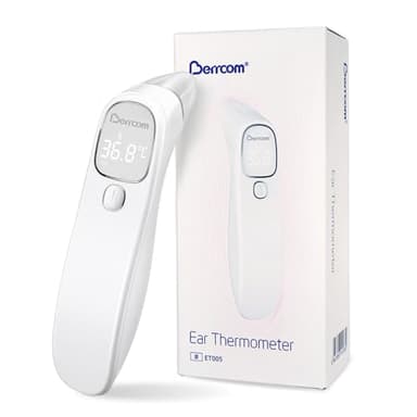 Thermomètre Auriculaire et Frontal, Berrcom Thermometre Médical sans Contact, Thermomètre Numérique à Infrarouge pour Enfants et Adultes avec Lecture Instantanée, Alarme de Fièvre