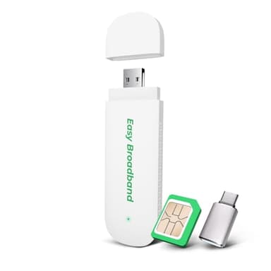 Clé USB EIOTCLUB 4G LTE avec Wi-FI 6 – Point d'accès Mobile pour Ordinateur Portable/PC/Tablette/téléphone, clé Internet Plug & Play avec Carte SIM Gratuite, Modem Wi-FI de Voyage