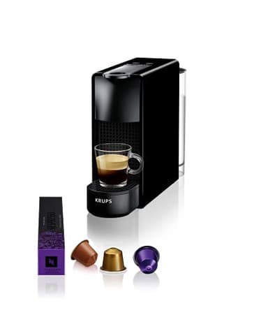 Nespresso Machine à Café Krups Essenza Mini Noir Cafetière à Capsules XN110810
