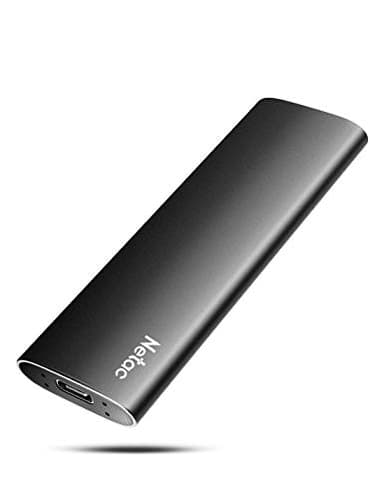 Netac SSD Externe 1To USB 3.2 GEN 2, Disque Dur Externe jusqu'à 550MB/s (10 Gbps, USB C, Aluminum)