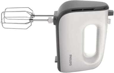 Philips Série 5000 Batteur Mixeur - Puissance 450 W, Fouets Coniques pour Pâte Aérée, 5 Vitesses + Turbo, Éjection Facile des Accessoires, Clip Attache-Cordon (HR3741/00)