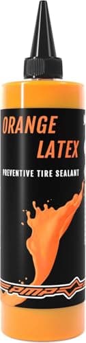 PMP Orange Latex - Liquide Préventif D'étanchéité Anti-crevaison pour Pneus VTT et Route Tubeless - Flacon 300 ML