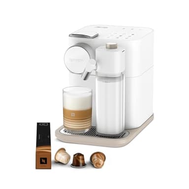 Nespresso De'Longhi Machine à café Gran Lattissima EN640.W avec système de lait automatique, pression 19 bar, 1400 W, Blanc