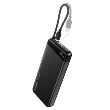 Neoseek 45W Batterie Externe, 20000mAh Power Bank Charge Rapide avec Cable Intégré USB C, Batterie Portable pour iPhone 17 Pro Max/16/15/14/13, Galaxy S25Ultra/S24, Xiaomi, iPad, MacBook, Switch