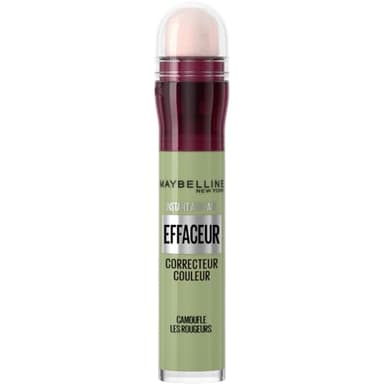Maybelline New York- Instant Effaceur - Correcteur de Couleur - Corrige les Rougeurs, Cernes, Taches et Imperfections - Tenue Longue Durée 12H - Teinte : Vert - 6,8 ml