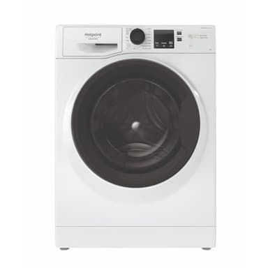 Hotpoint - PNS825CFR Lave-linge Hublot Posable - Capacité 8kg - Chargement Frontal, Moteur BPM, 1200 tr/min - Programmes Anti-allergie et Hygiène Vapeur, Affichage Digital, Départ Différé - Blanc