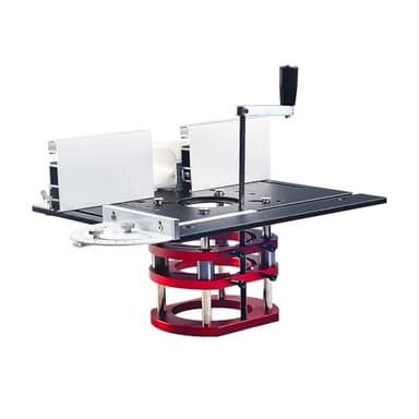 Flylin Élévateur de défonceuse de 23,9 x 20,1 cm avec plaque supérieure, plaque d'insertion de table de défonceuse en aluminium et kit de levage de défonceuse, système de levage de précision pour le