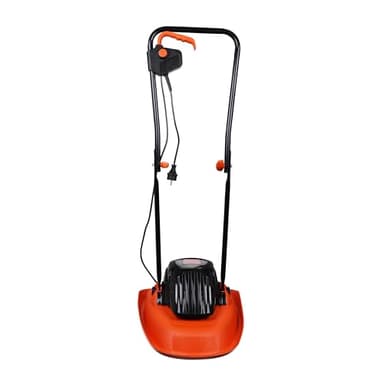 BLACK+DECKER Tondeuse Filaire 1200W, Tondeuse à Gazon Electrique 30 cm, 3 hauteurs réglables 20, 40 et 60 mm, Tondeuse Légère avec Poignée Type Landau, Idéale Jusqu'à 250 m², BEMWH551-QS Orange