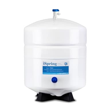 iSpring T32M Réservoir de Stockage d'eau Sous Pression avec Vanne à Bille pour Systèmes d'osmose Inverse, 4 Gallons, Vanne de Réservoir 1/4" Incluse