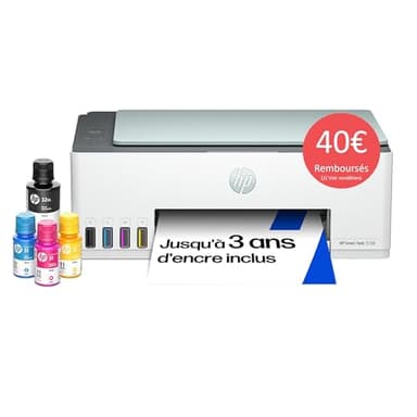 HP Smart Tank 5108, 5D1B3A, imprimante Multifonction A4 avec réservoir d'encre Haute capacité, Impression Manuelle Recto-Verso, numérisation, Copie, 12 Pages par Minute, Wi-FI, Smart, Eucalyptus
