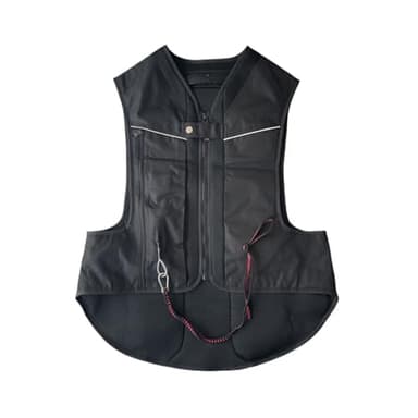 Gilet Airbag Léger for Moto Gilet Airbag for Le Corps for Vélo, Équitation Et Motocross(Nero,M)