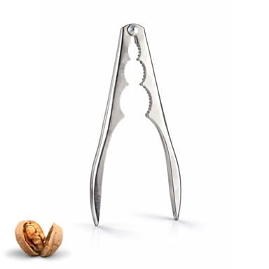 PARENCE - Casse-noix et casse-noisettes en acier inoxydable – Ouvre noix universel – Pince robuste pour noix, noisettes et fruits à coque