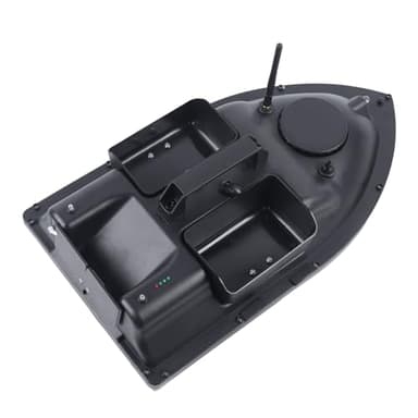Haoxuesen Bateau Amorceur GPS, sans Fil, Bateau Amorceur Télécommandé, Pêche L'appât, Convient pour Lancer dans Rivières, Lacs Les Eaux Peu Profondes (Noir)