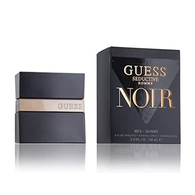 Guess Seductive Noir, Eau de Toilette, Parfum Homme, Oriental Fougère Épicé, Parfum Sensuel Longue Durée, 30 ml