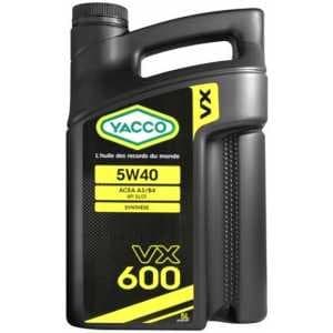 YACCO Huile Moteur Automobile VX600 5W40 (5L)